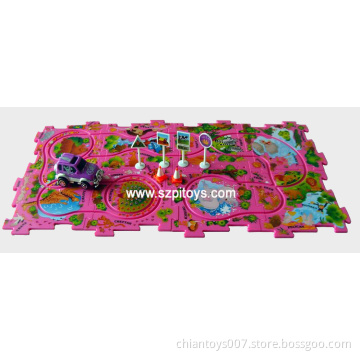puzzle track games,bo operated car toys for kids